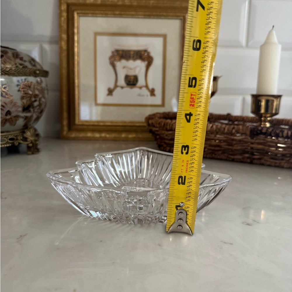 Mikasa Crystal Holiday Evergreen WY153/258 Tree Bowl 8" Christmas New with tag - Picture 8 of 8